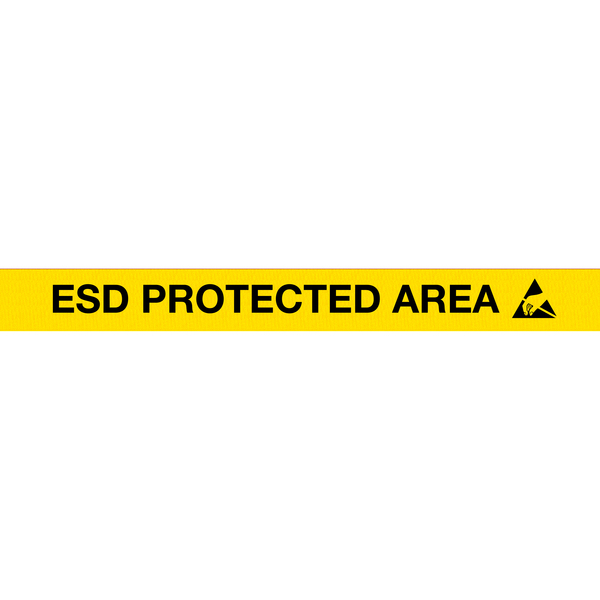 Queue Solutions WeatherMaster 300, Orange, 16' Yellow/black ESD PROTECTED AREA Belt WMR300O-YBEPA160
